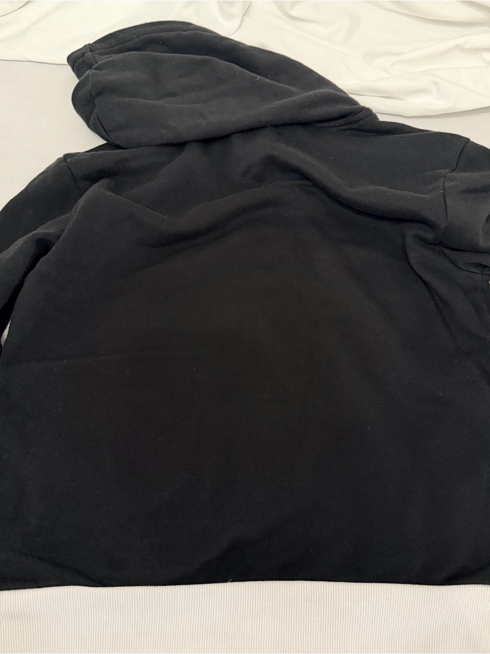 Kids Large Black Hoodie with White Skeleton Print - Picture 4 of 7